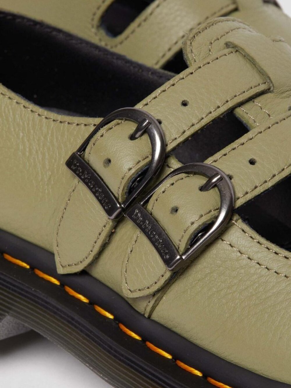Dr. Martens Women's Olive 8065 Virginia Leather Mary Jane Shoes - US 8/UK 39 - Picture 10 of 14